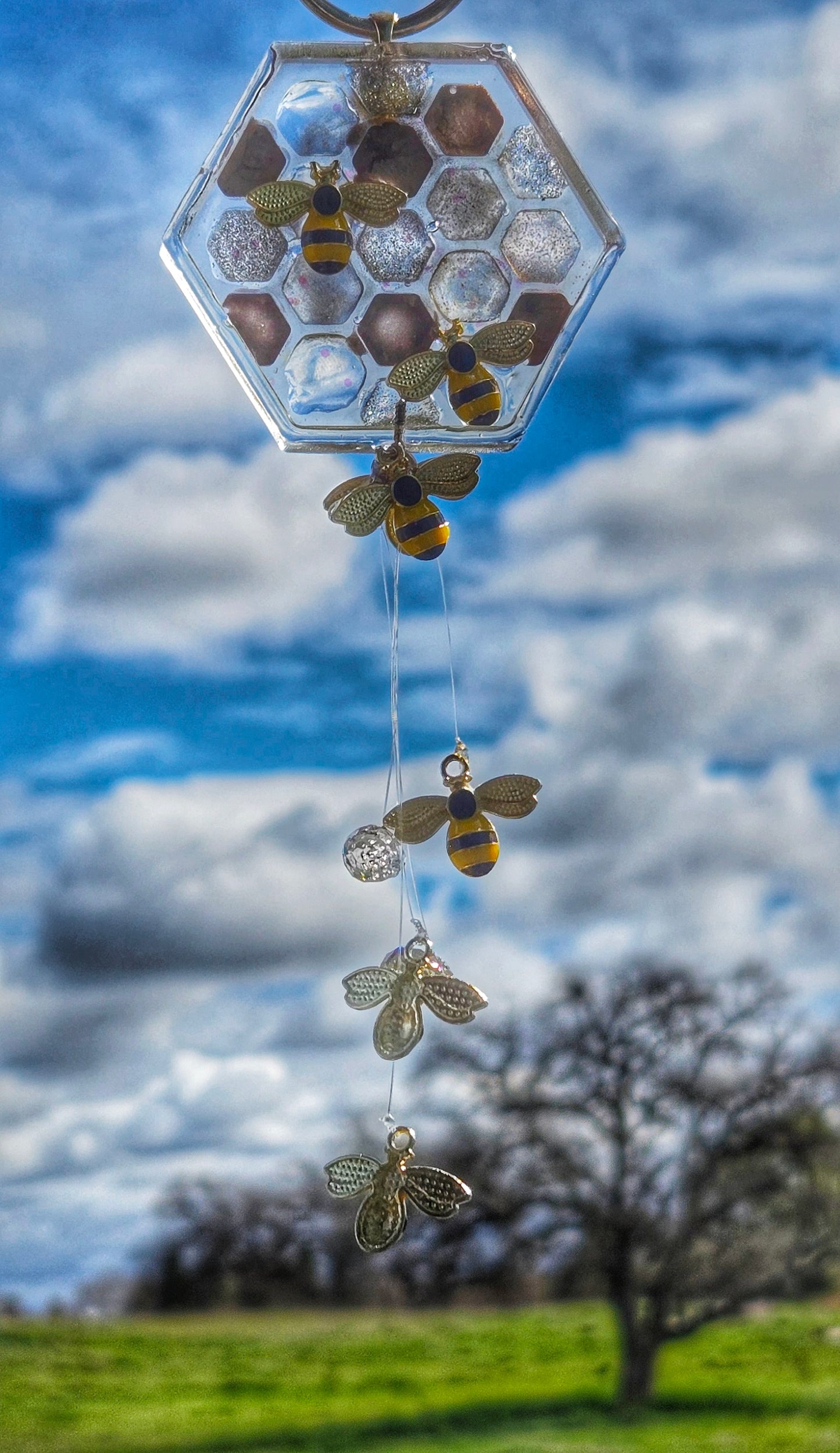 Bees & Honey Suncatcher