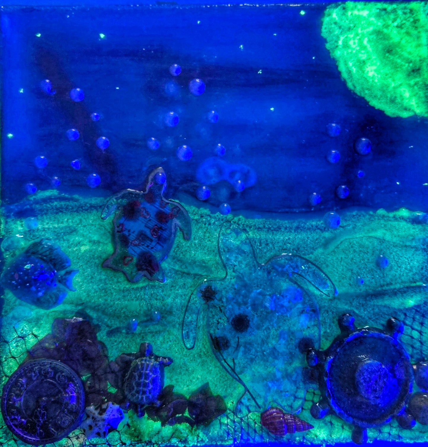 Night Ocean 3D Art