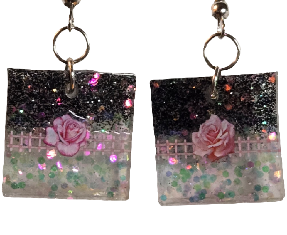 Spring Roses earrings