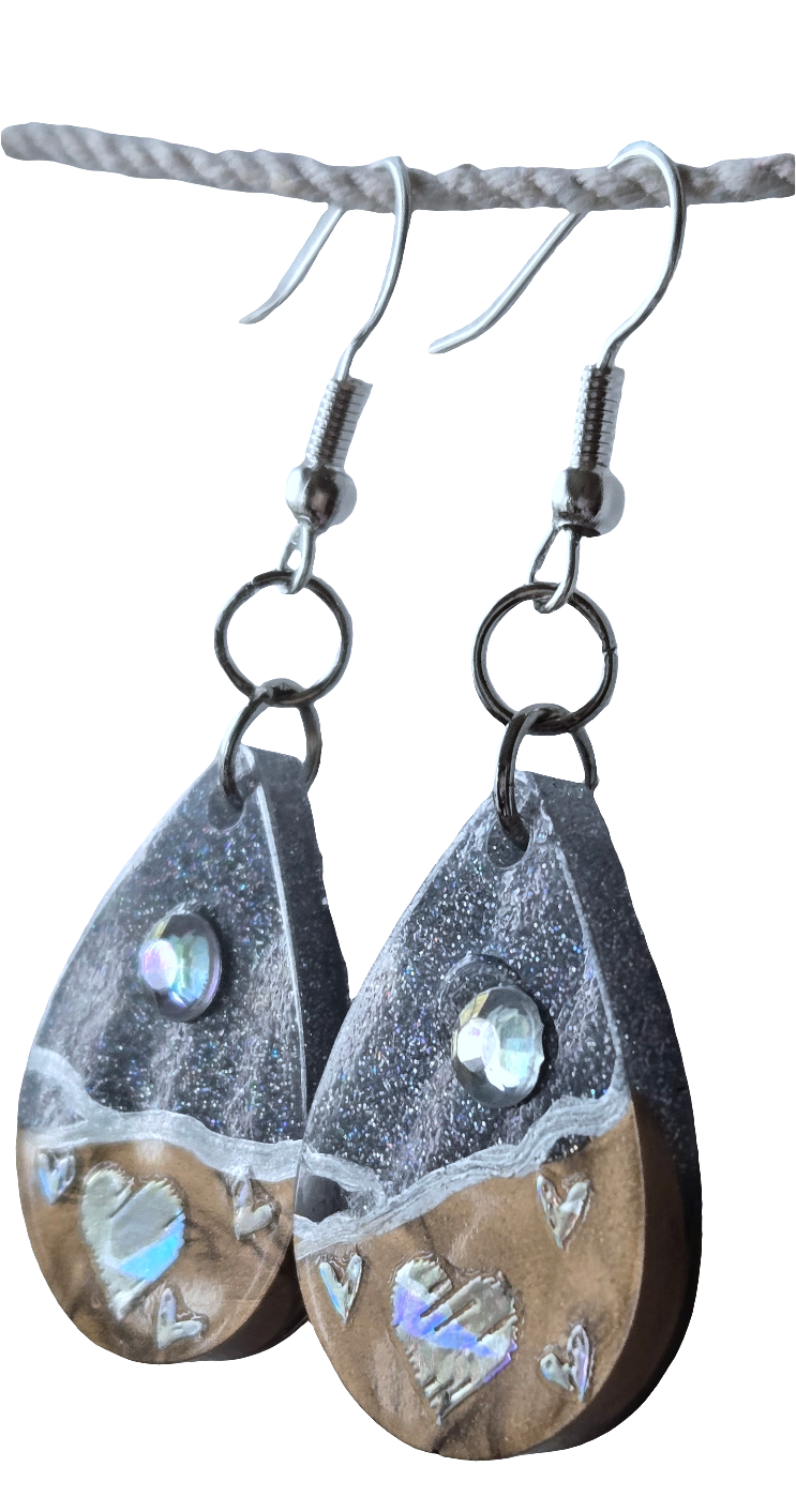 Honey Hearts earrings