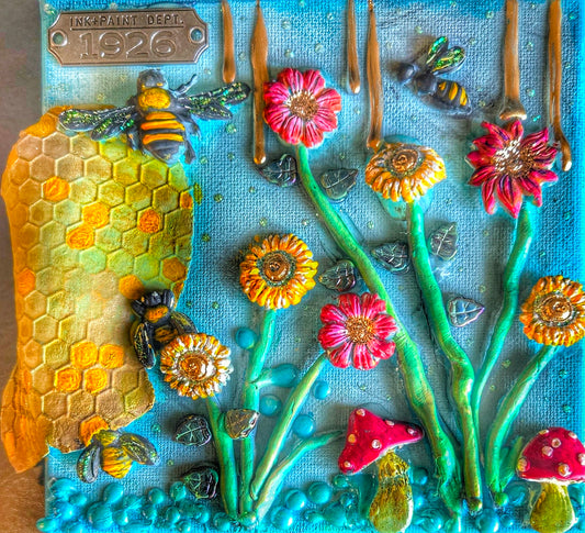 Bees Go On 3D Art