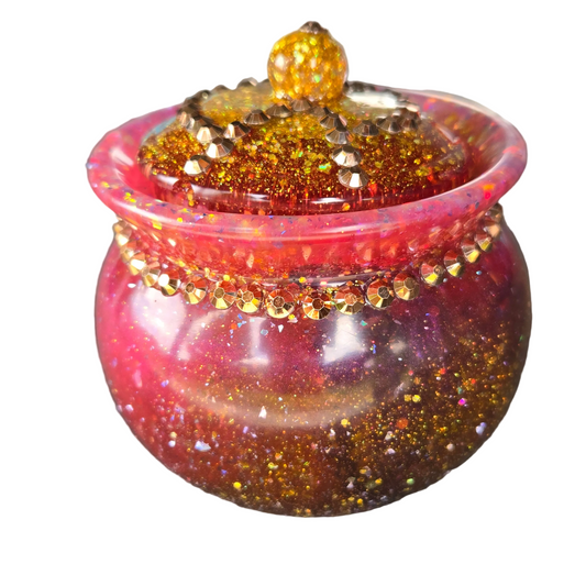 Glamorous Pink Stash Jar