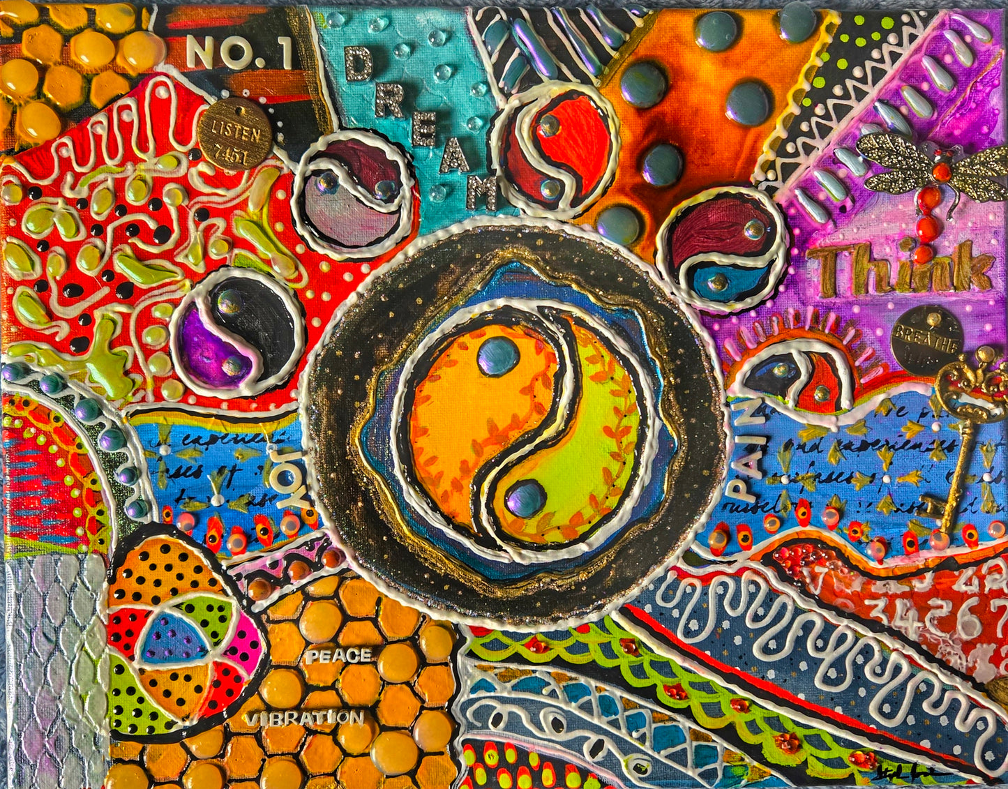 'Unbroken' mixed media art