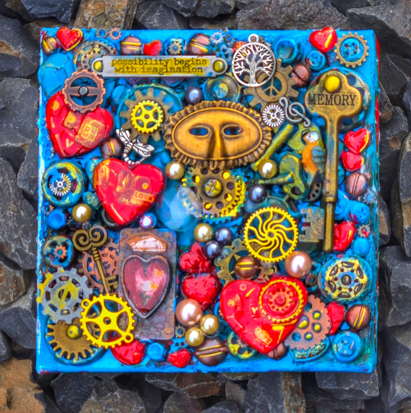 A Whole a Lot of Heart Canvas Art