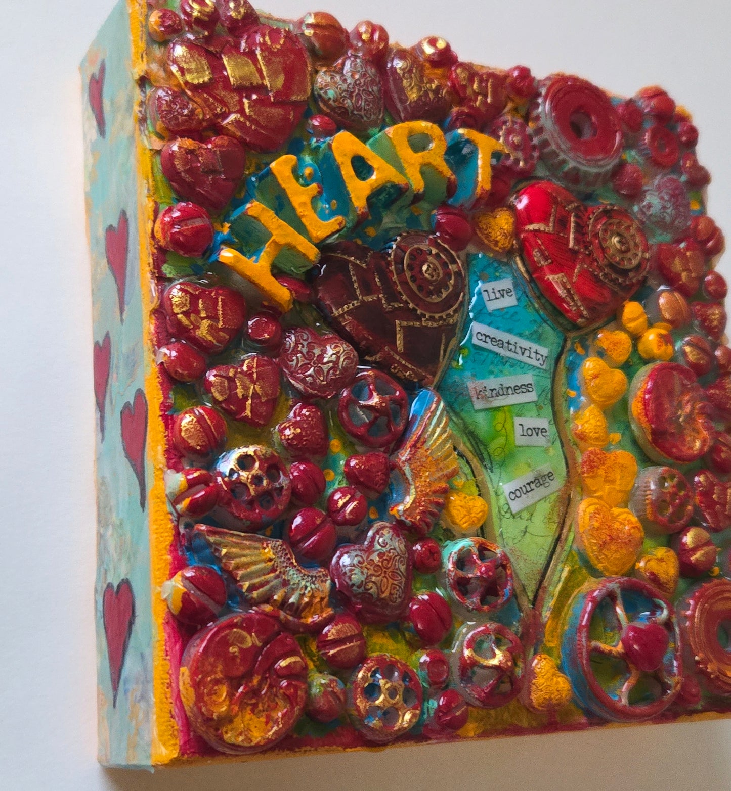Hearts of Fire 3D Canvas Art
