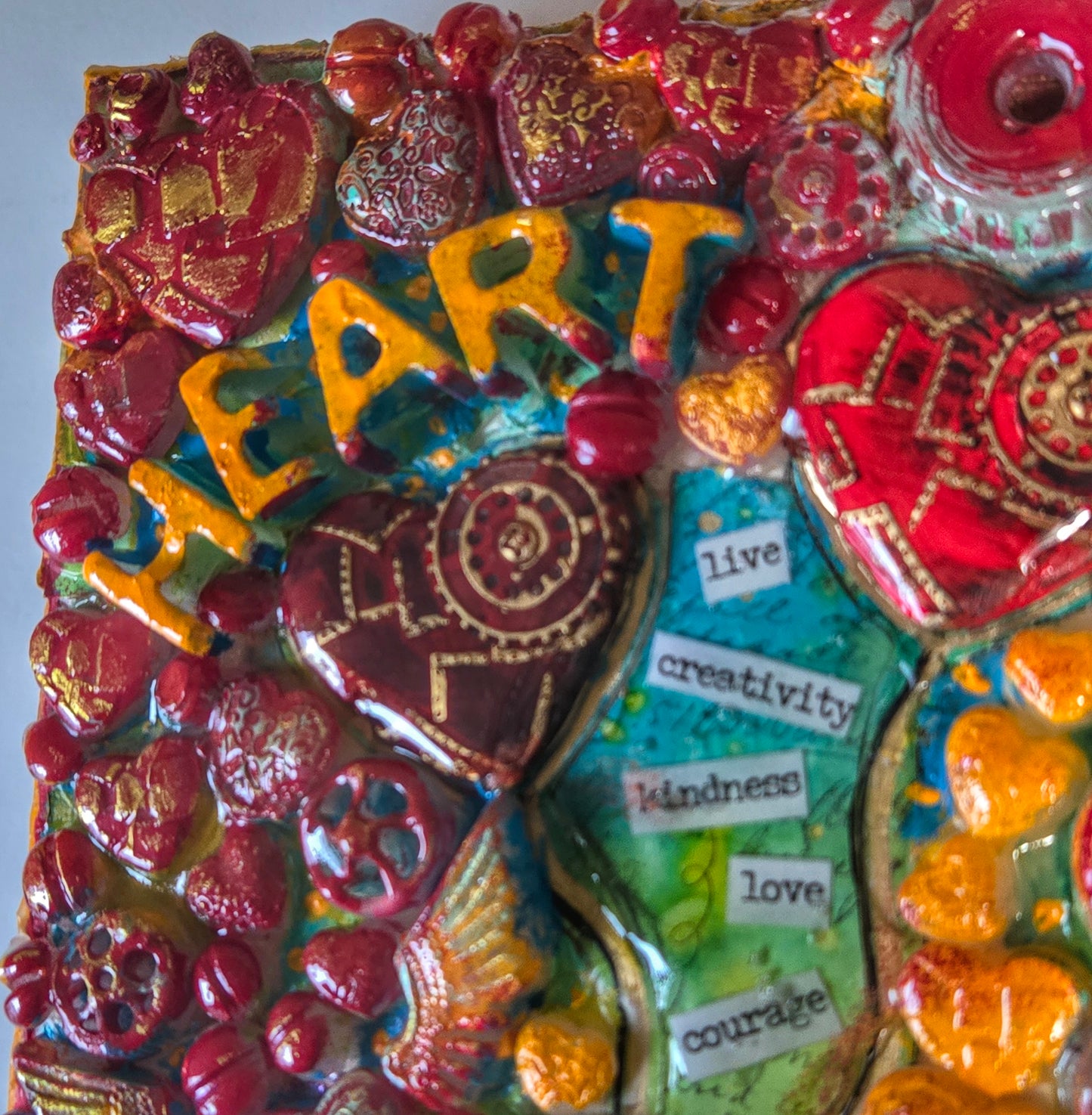 Hearts of Fire 3D Canvas Art