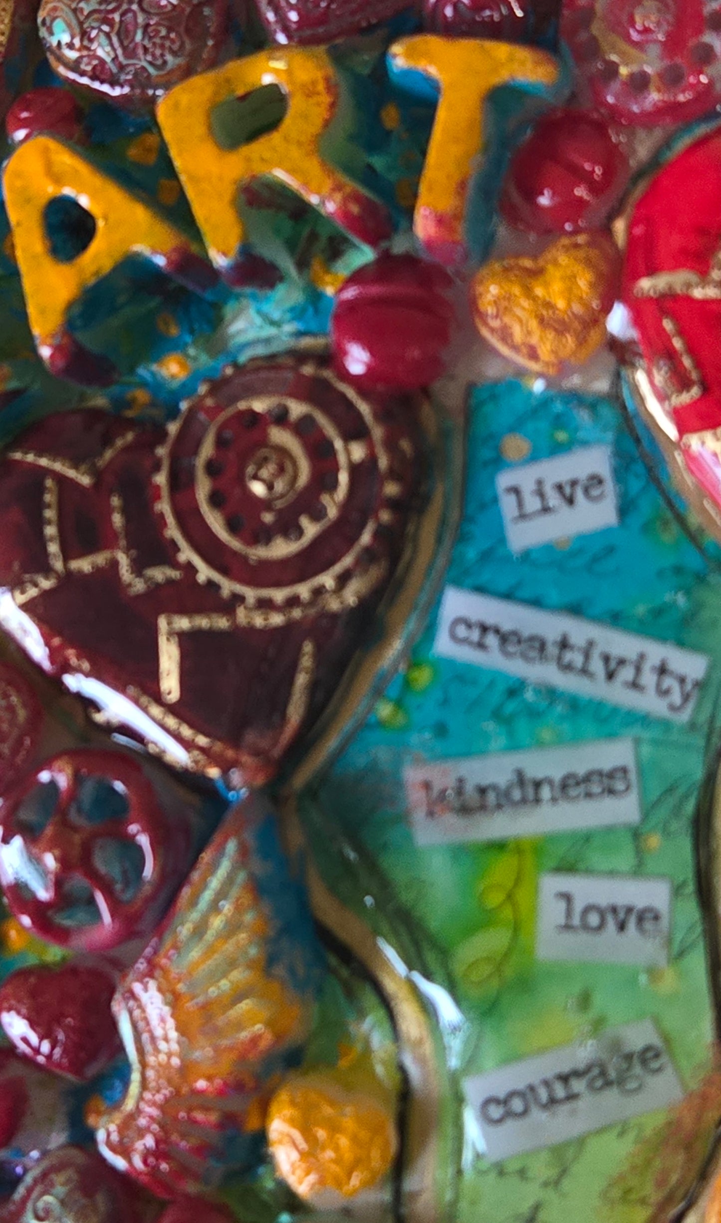 Hearts of Fire 3D Canvas Art