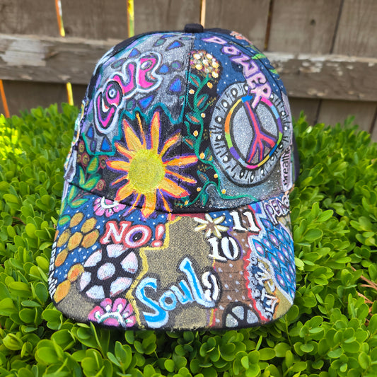 'I Am Power' hand painted hat